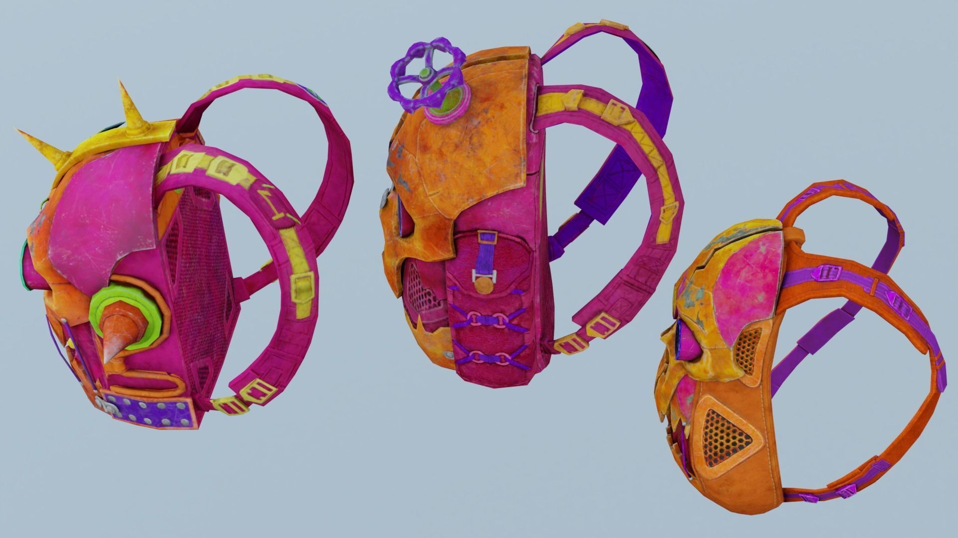 bag 3x name134 Backpack 3D model_4