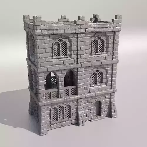 Traditional Desert House Tabletop Terrain 28 mm 3D print model