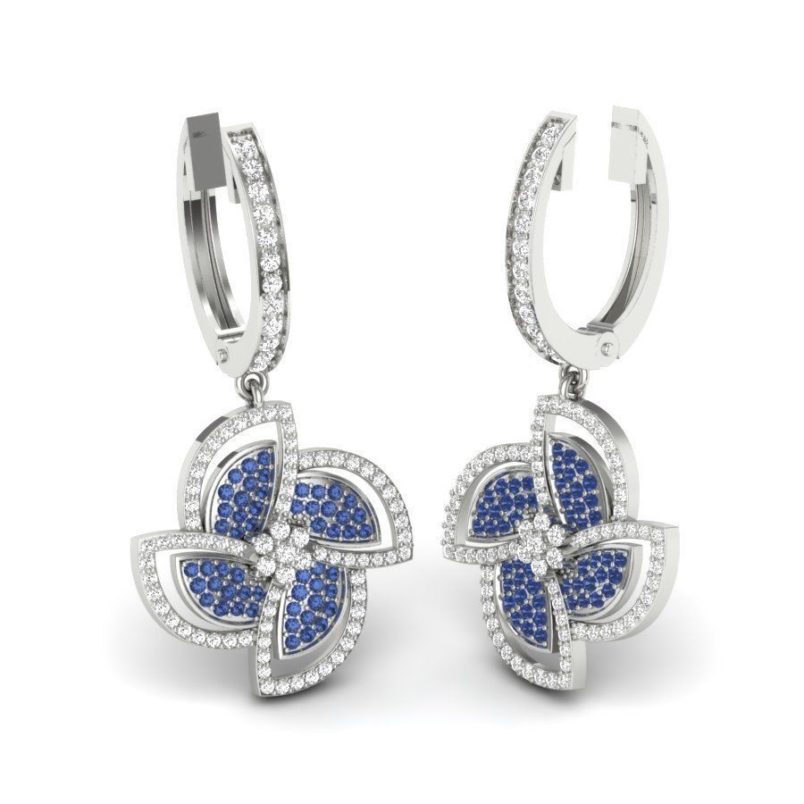 earring bvlgari  3D print model_8