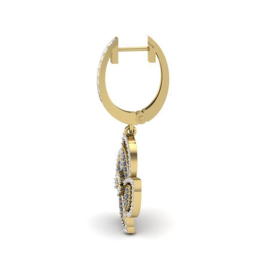 earring bvlgari  3D print model_12