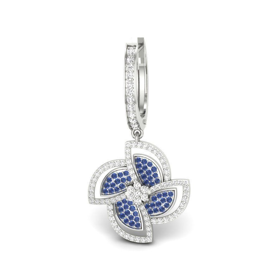 earring bvlgari  3D print model_9