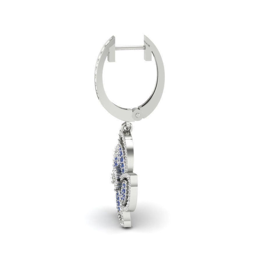 earring bvlgari  3D print model_4