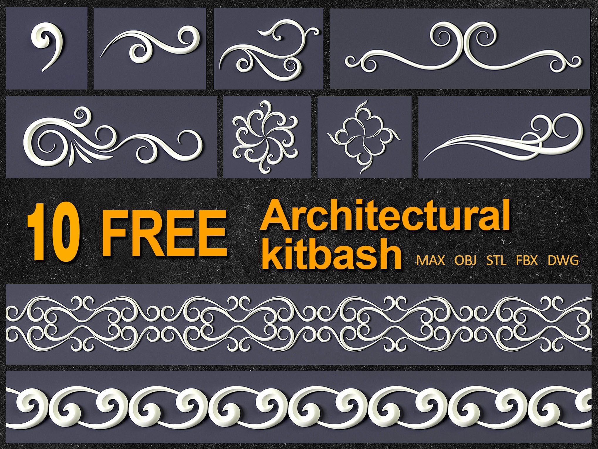 10 Free Architectural Kitbash free 3D model | CGTrader