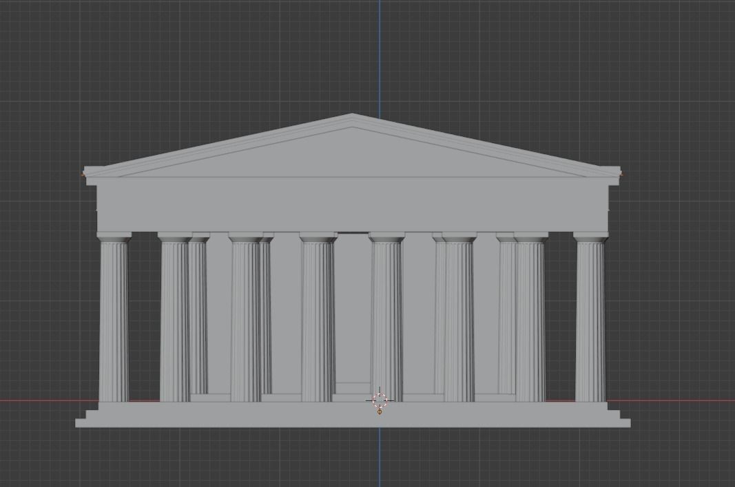 Athenian Parthenon 3D model_3