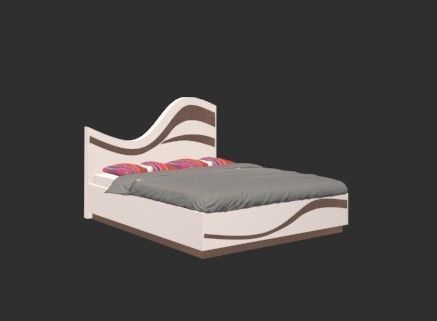 Bed 3d Model with waves 3D model_1