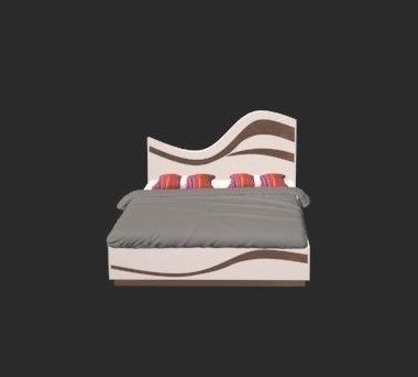 Bed 3d Model with waves 3D model_2