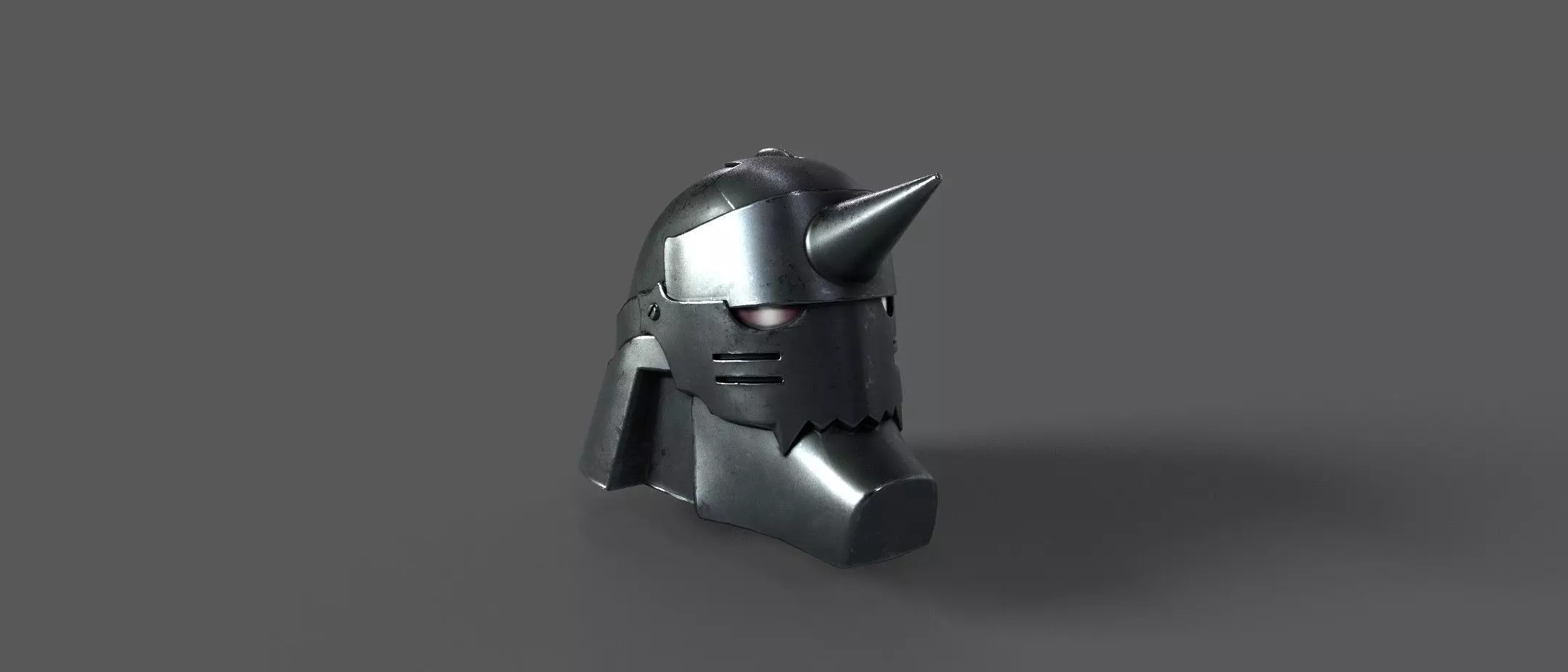 Full Metal Alchemist Alphonse Helmet Low-poly 3D model_0