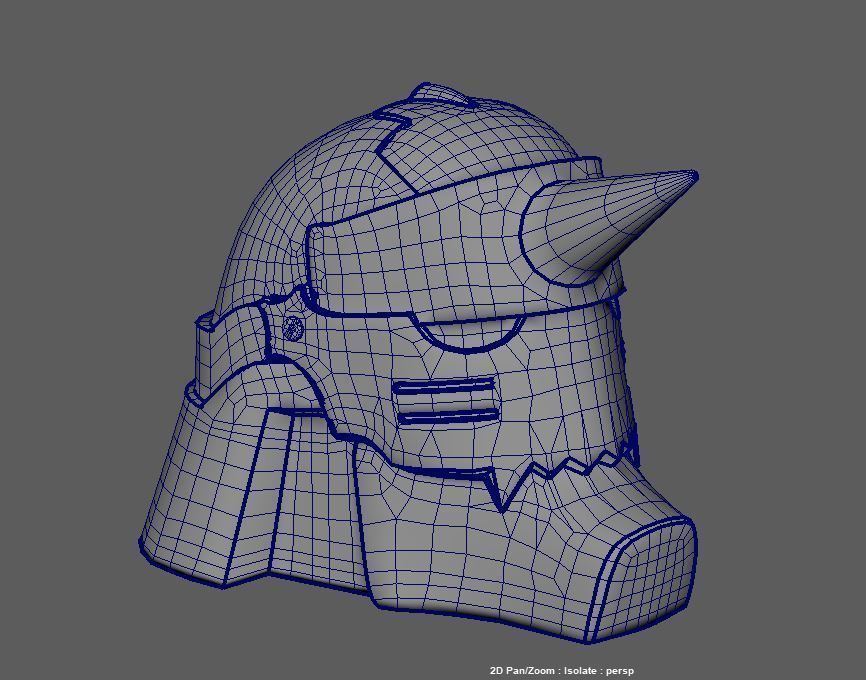 Full Metal Alchemist Alphonse Helmet Low-poly 3D model_4
