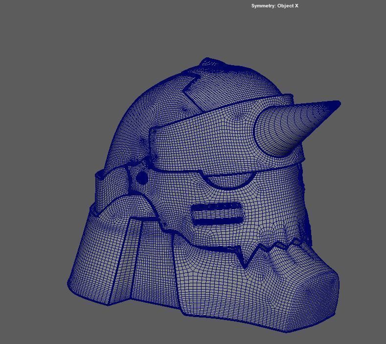 Full Metal Alchemist Alphonse Helmet Low-poly 3D model_5