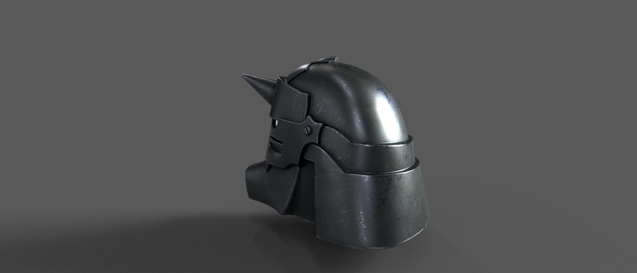 Full Metal Alchemist Alphonse Helmet Low-poly 3D model_2