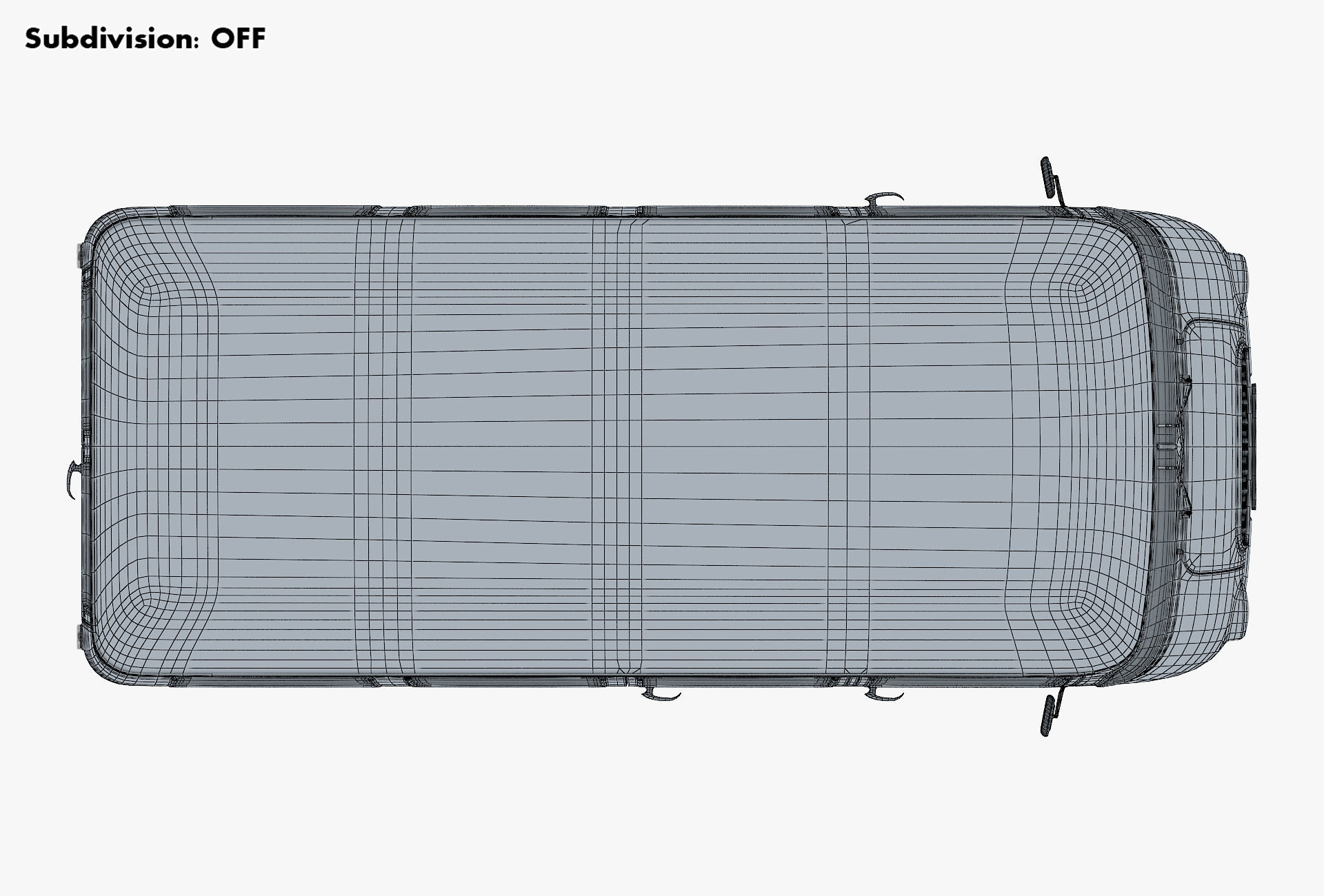 Generic Retro Passenger Van v 2 3D model_28