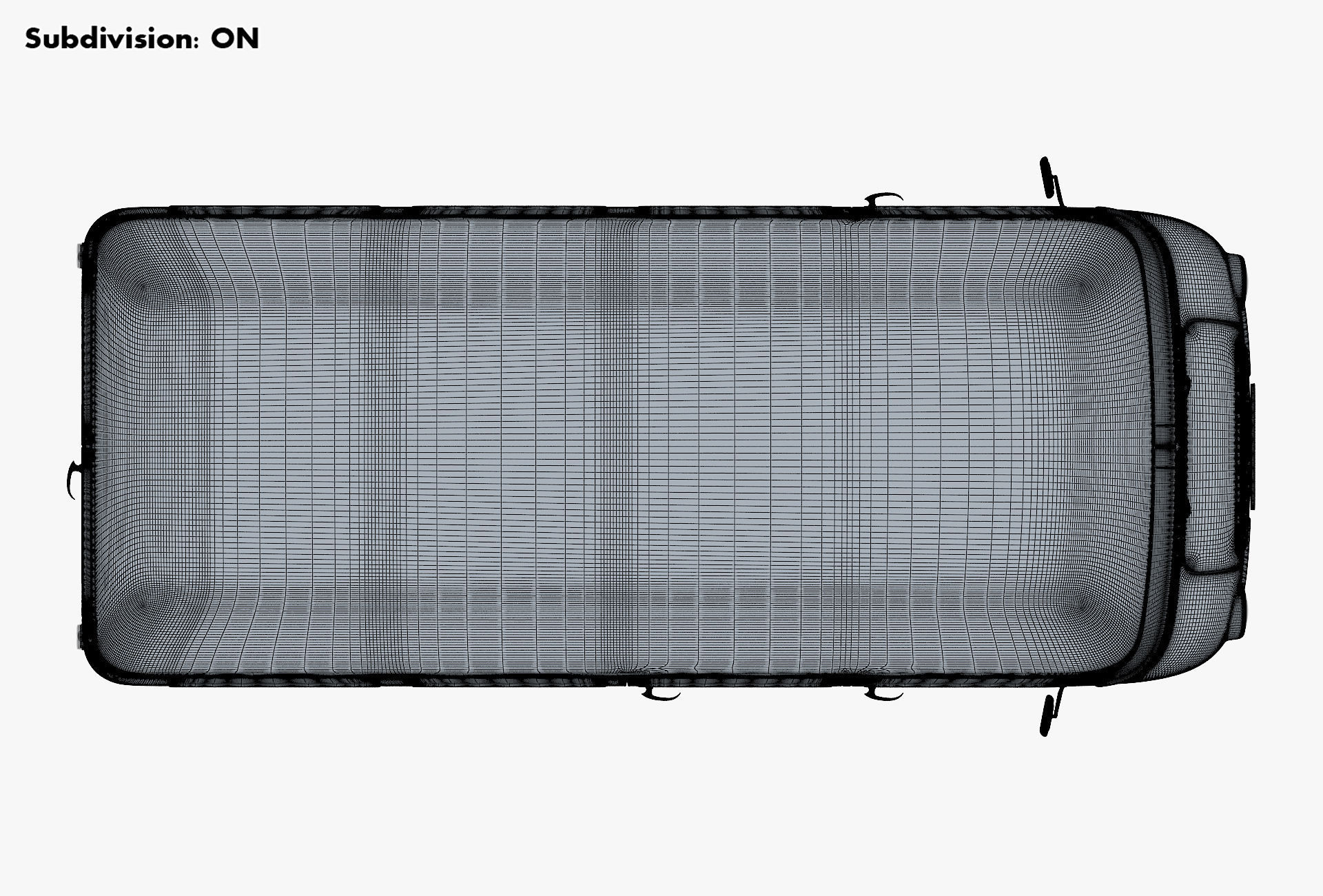 Generic Retro Passenger Van v 2 3D model_27