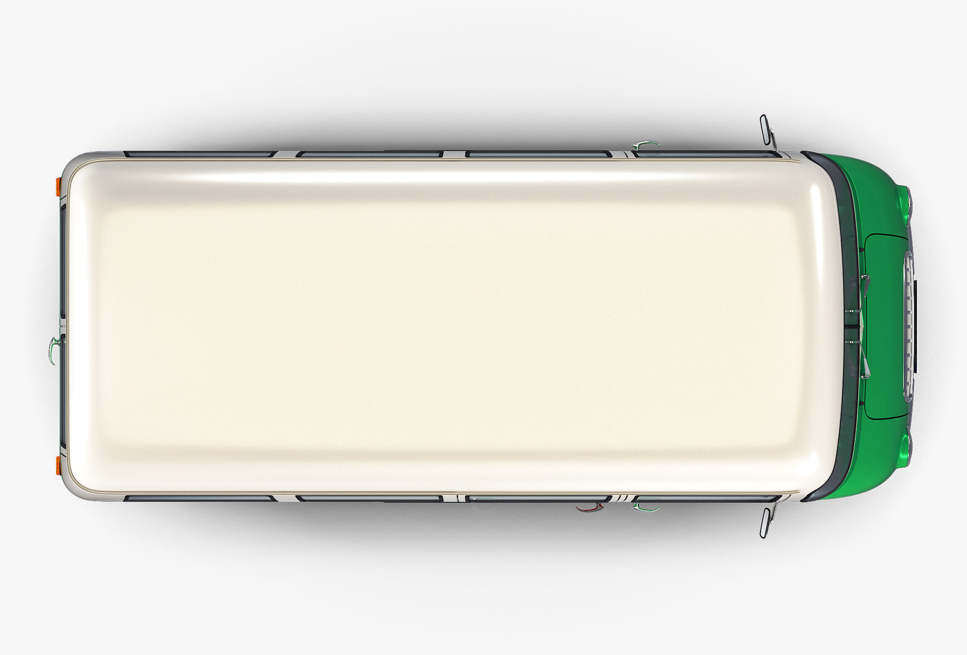 Generic Retro Passenger Van v 2 3D model_7