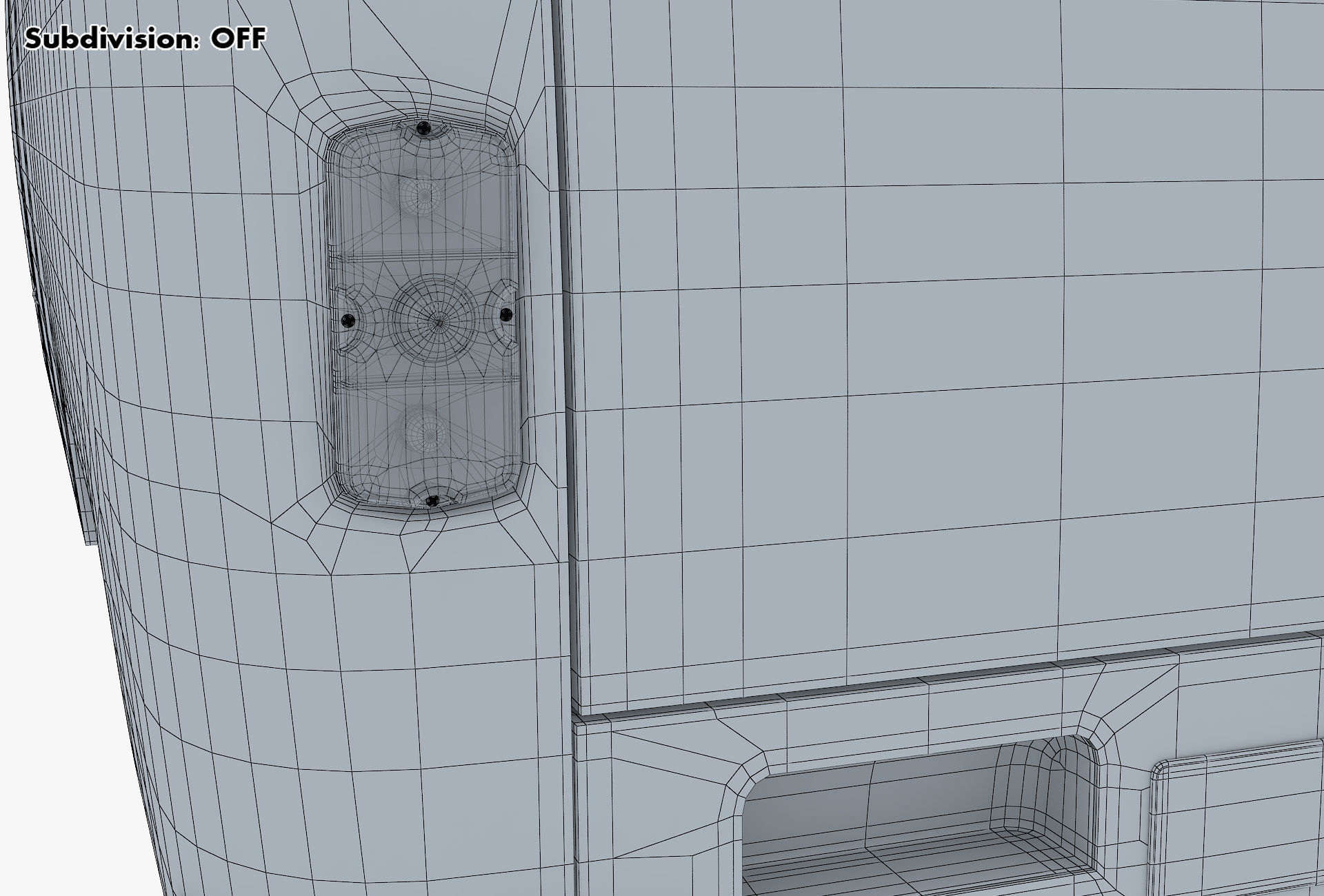 Generic Retro Passenger Van v 2 3D model_36