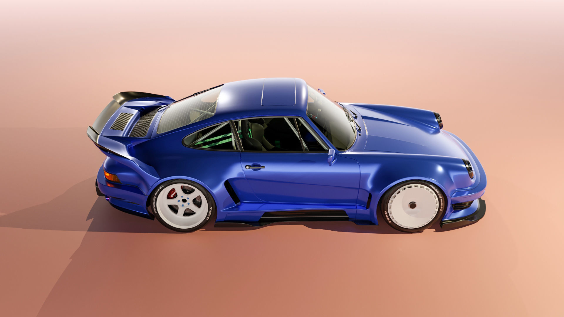 Porsche 911 Widebody kit 3D model_6