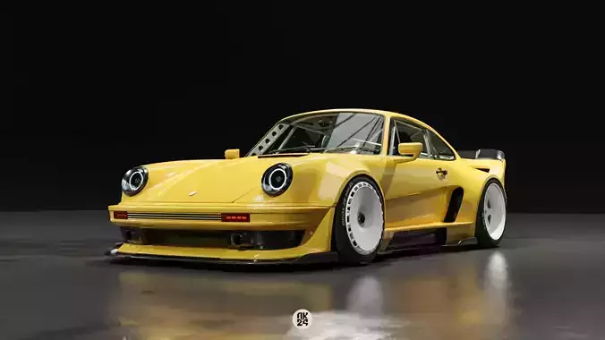 Porsche 911 Widebody kit 3D model