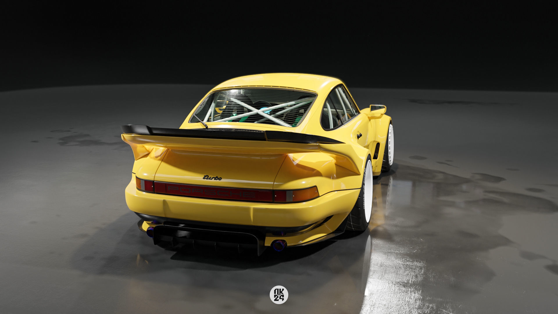 Porsche 911 Widebody kit 3D model_4
