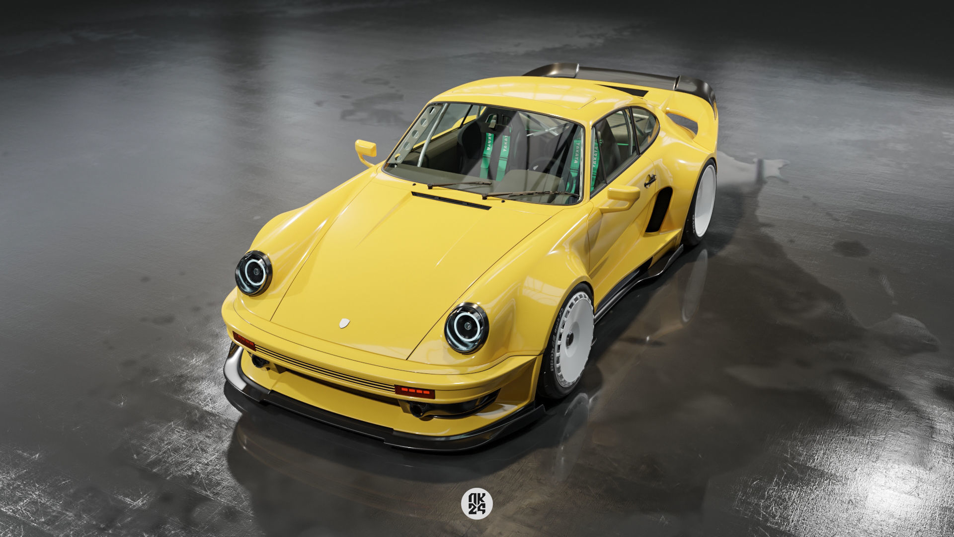 Porsche 911 Widebody kit 3D model_3