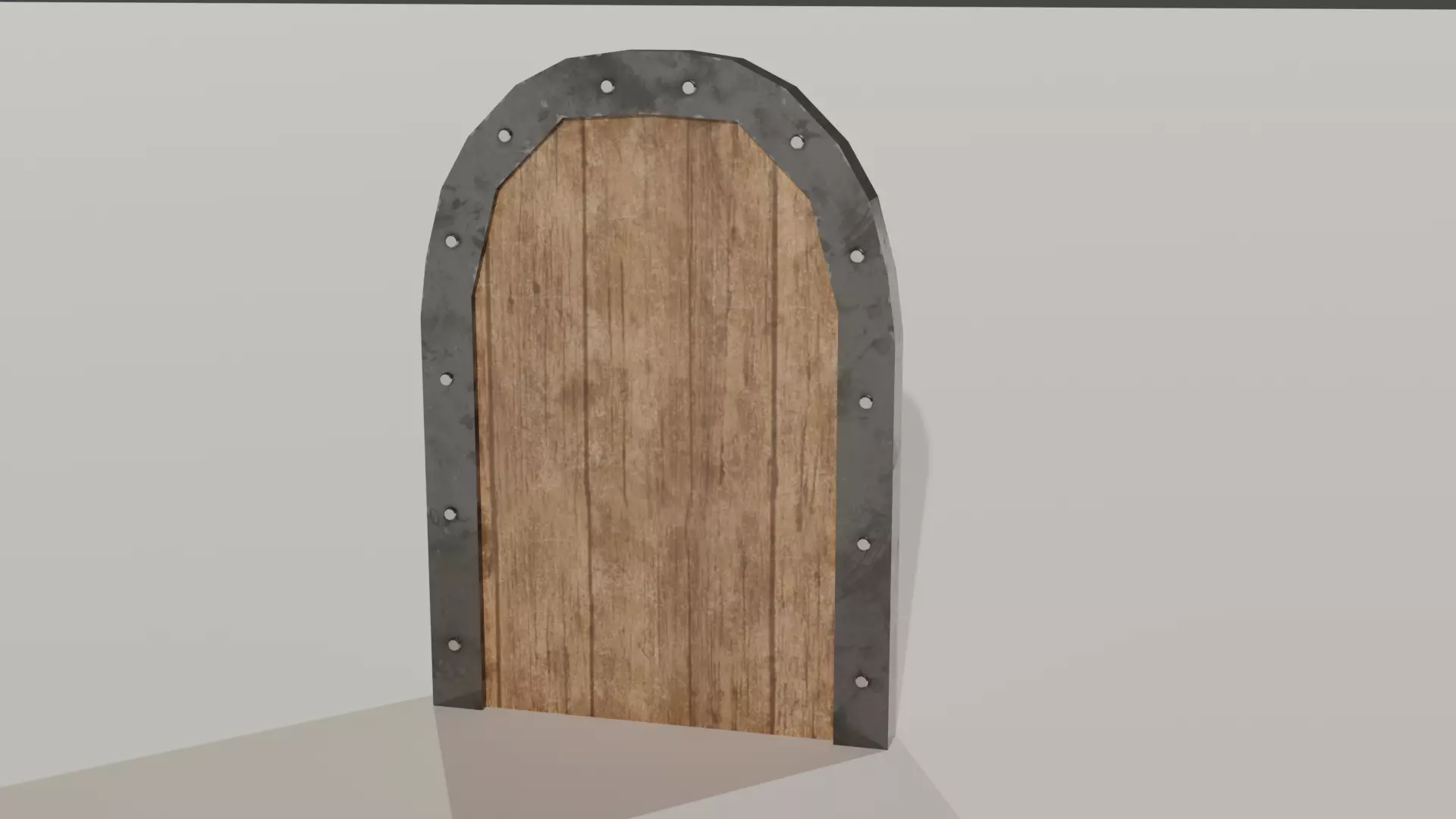Old Big Gates Free low-poly 3D model