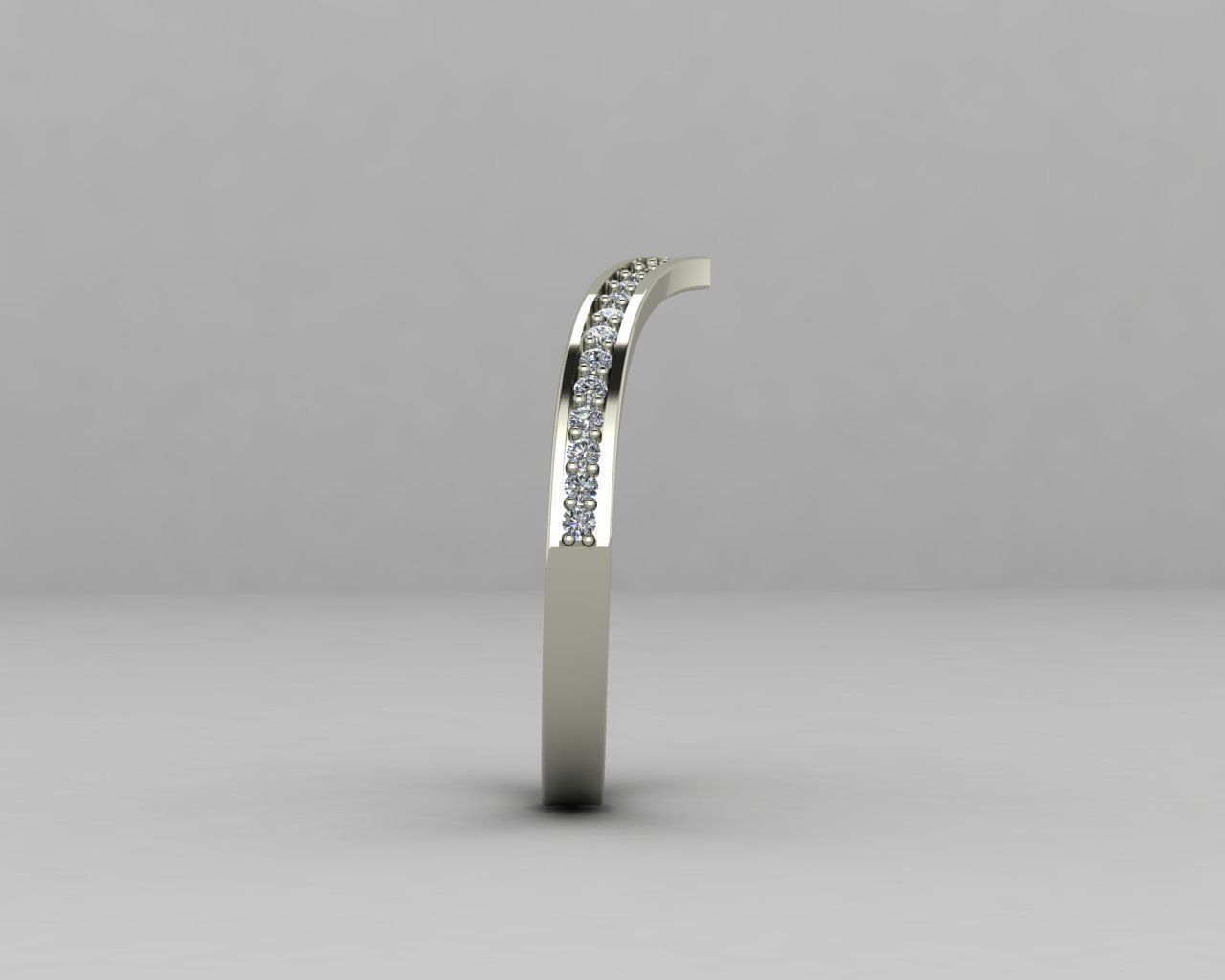 wishbone ring with 27 gems 3D print model_16