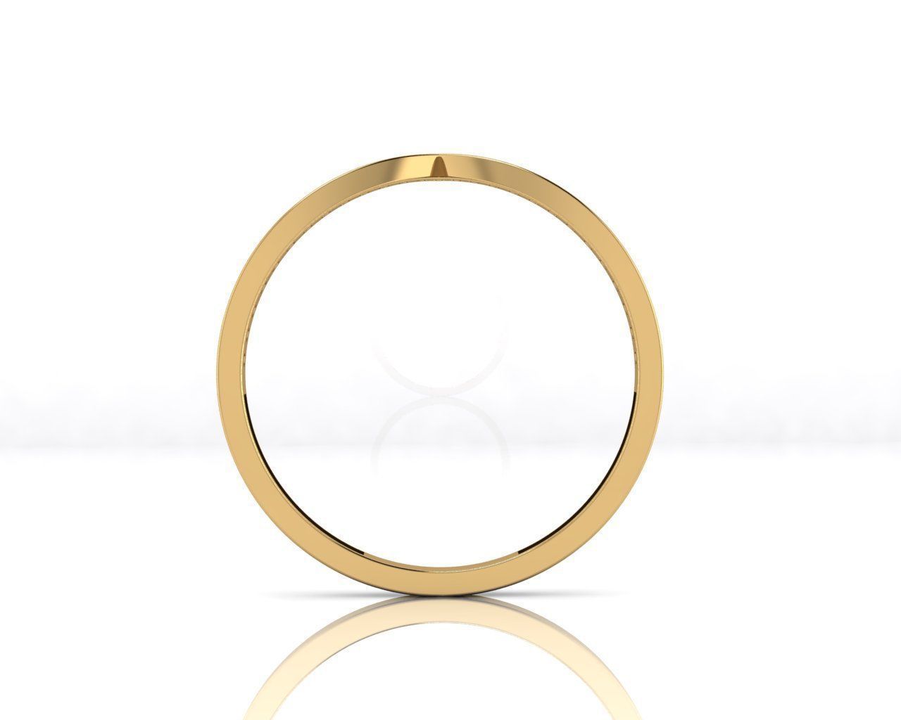 wishbone ring with 27 gems 3D print model_12