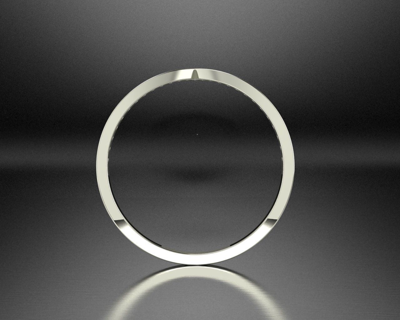 wishbone ring with 27 gems 3D print model_17