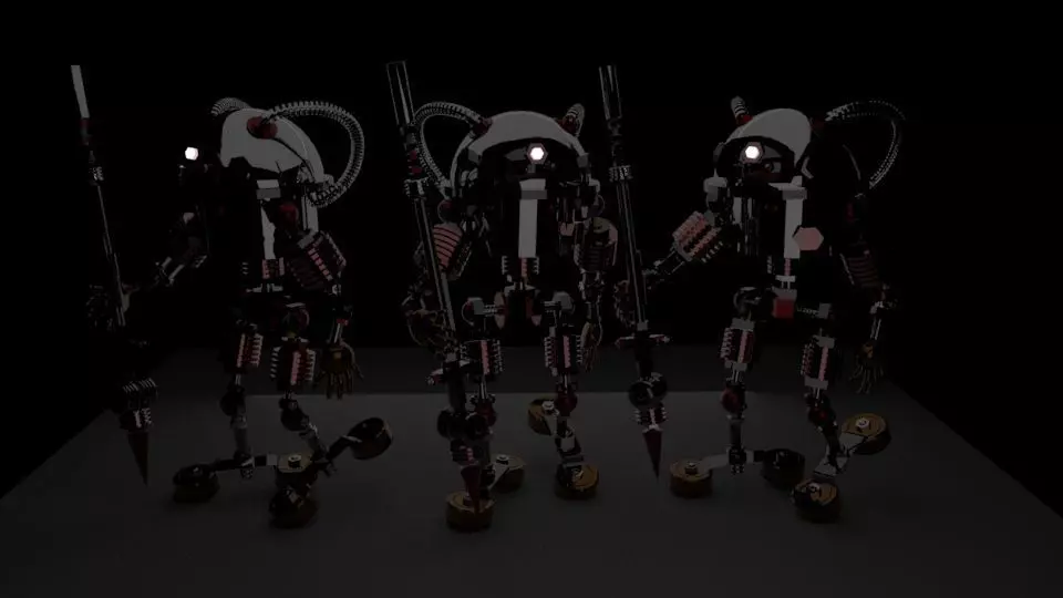 CHARACTER SCI-FI ROBOT Low-poly 3D model_0