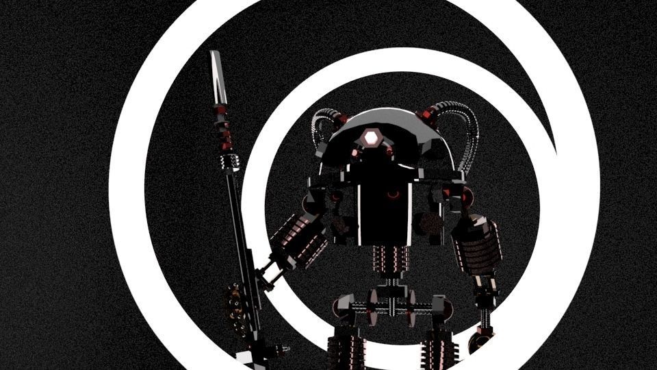 CHARACTER SCI-FI ROBOT Low-poly 3D model_4