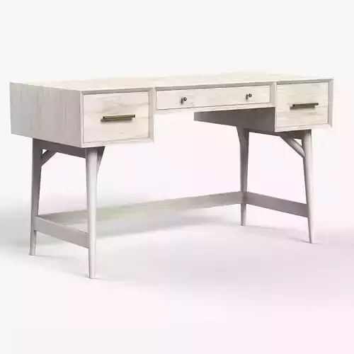 Mid-Century Desk white