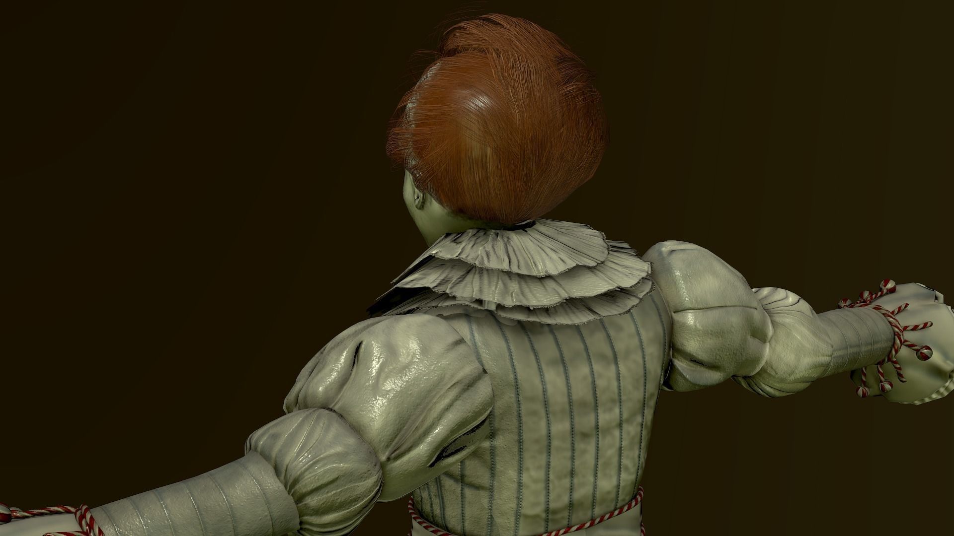 Clown Pennywise - It Low-poly 3D model_11