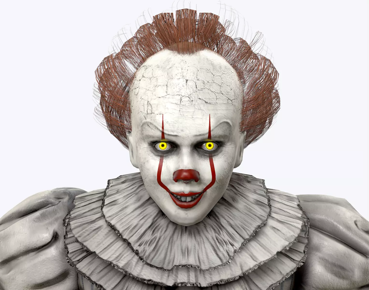 Clown Pennywise - It Low-poly 3D model_0