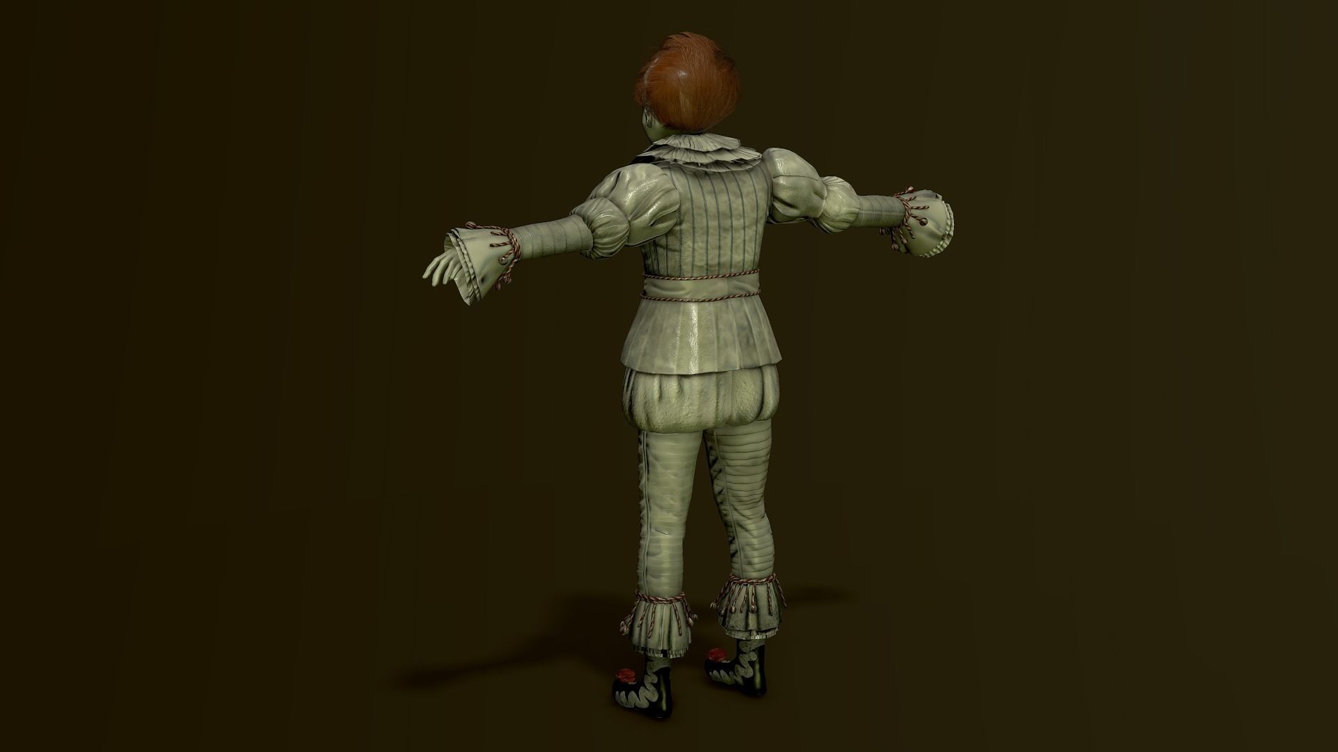 Clown Pennywise - It Low-poly 3D model_8