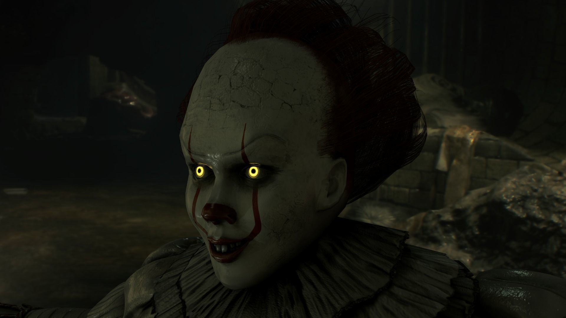 Clown Pennywise - It Low-poly 3D model_5