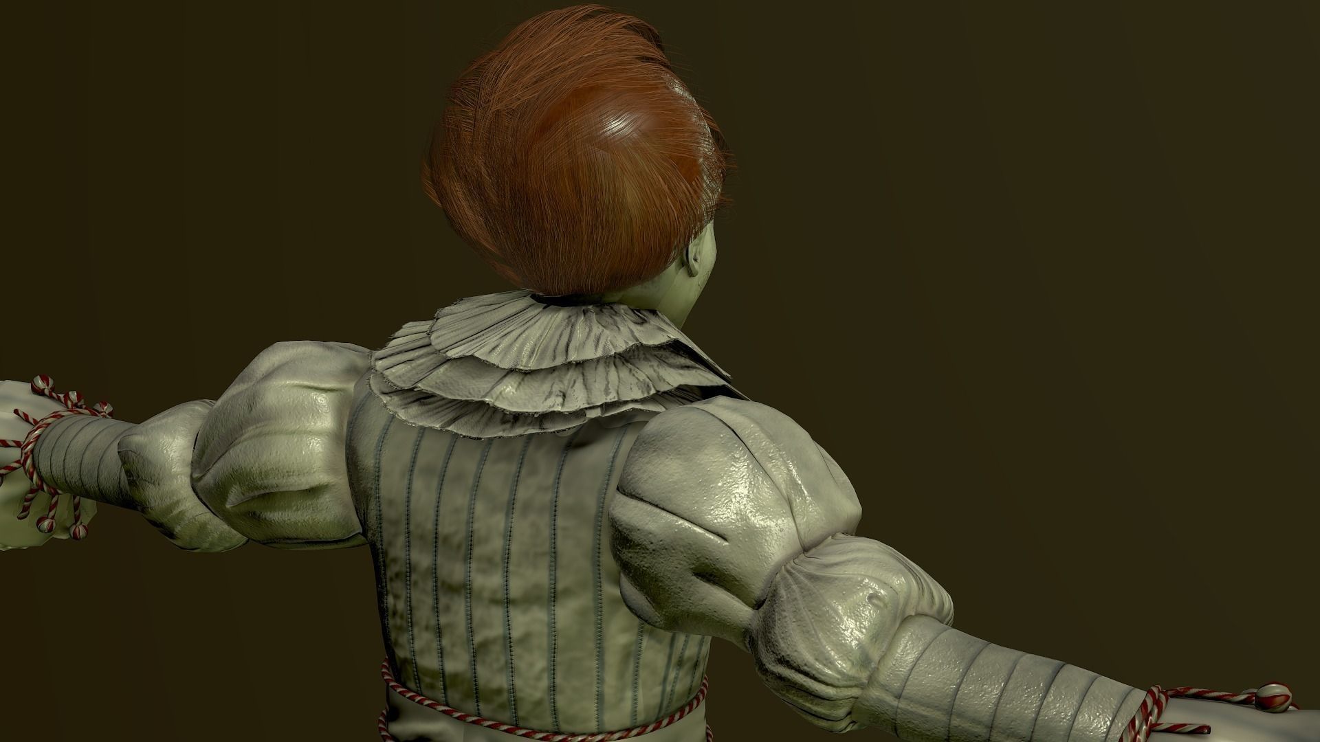 Clown Pennywise - It Low-poly 3D model_12