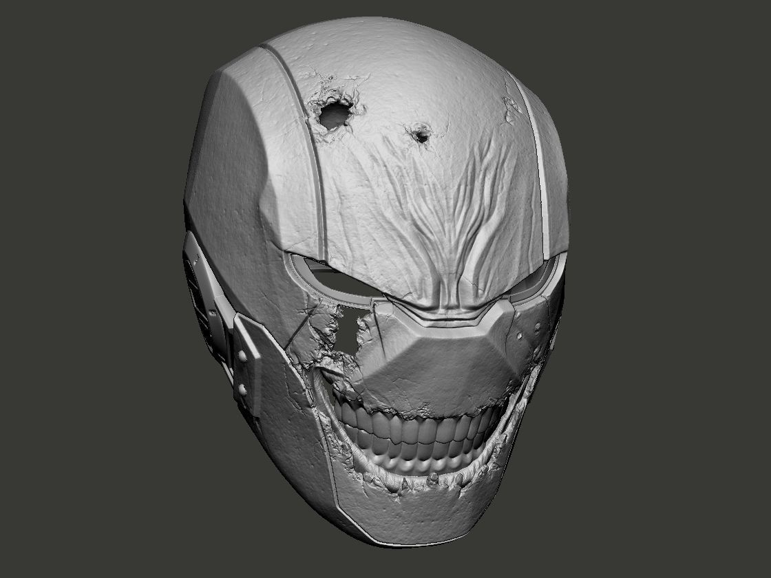 Battle Damaged Jokerized Red Hood Helmet DC Comics 3D print model_2