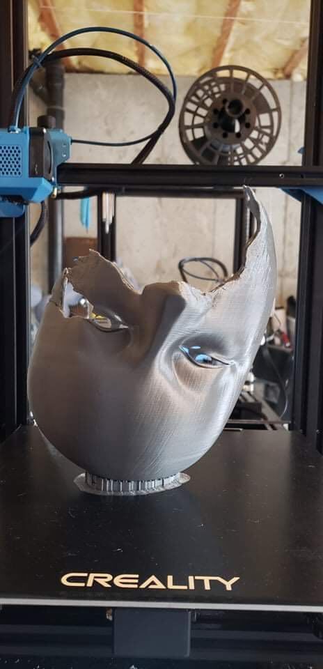 James Bond No Time To Die Safin Villain Mask Full and Broken 3D print model_1