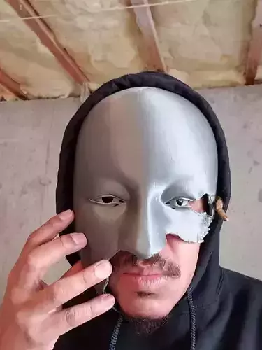 James Bond No Time To Die Safin Villain Mask Full and Broken 3D print model