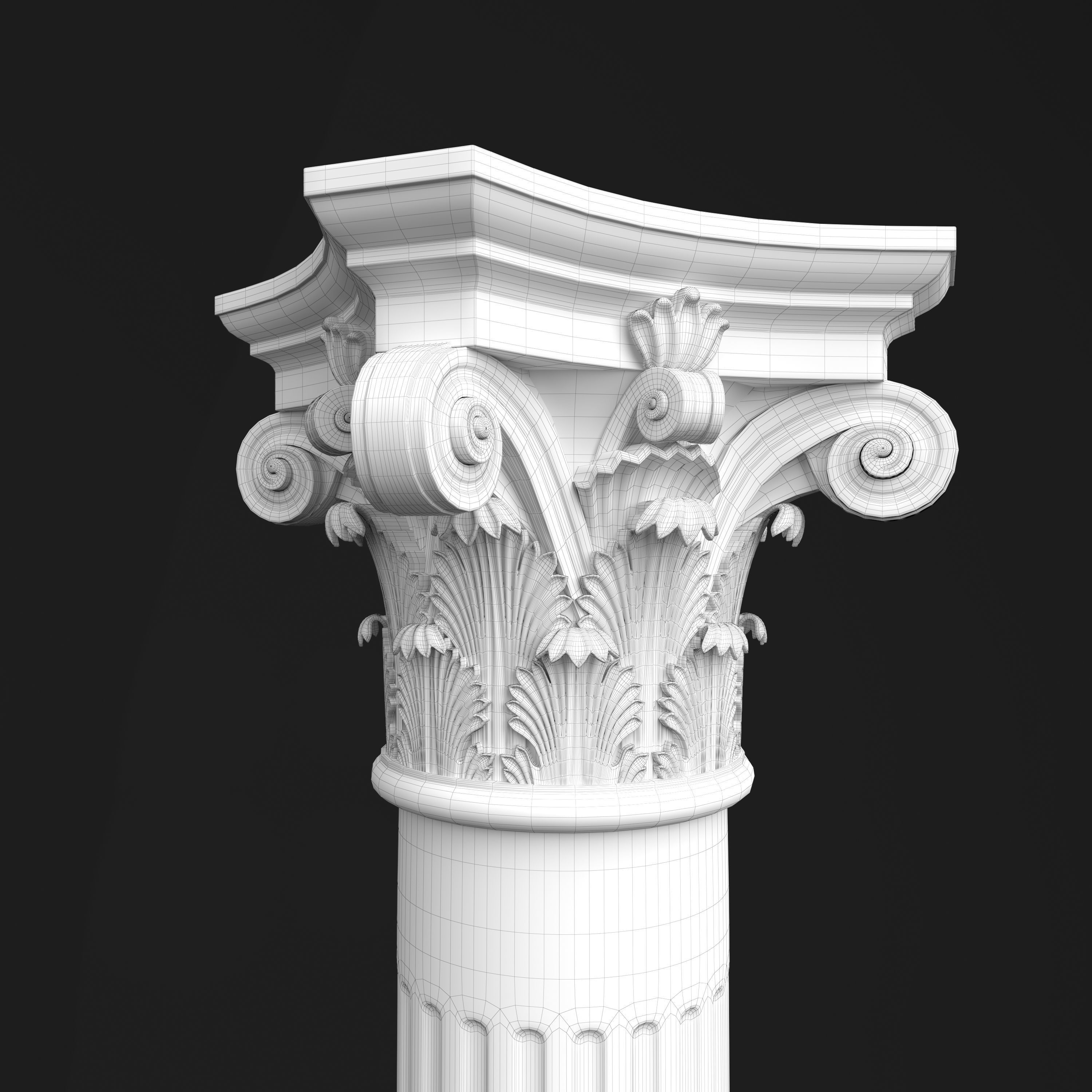 Column Decorative 1 3D model_4