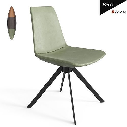Toocha Dining Chair Low-poly 3D model