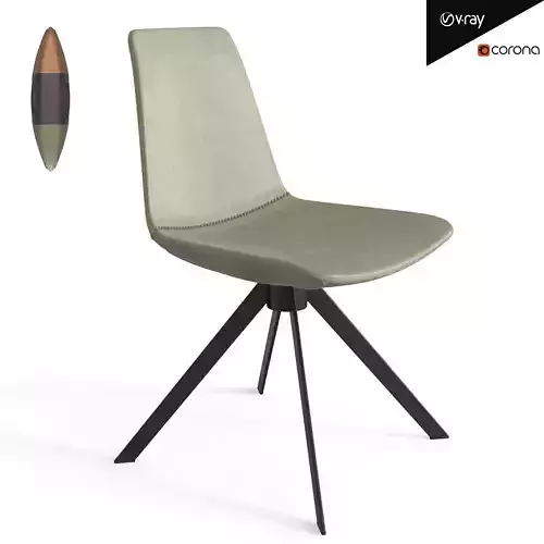 Toocha Dining Chair Low-poly 3D model