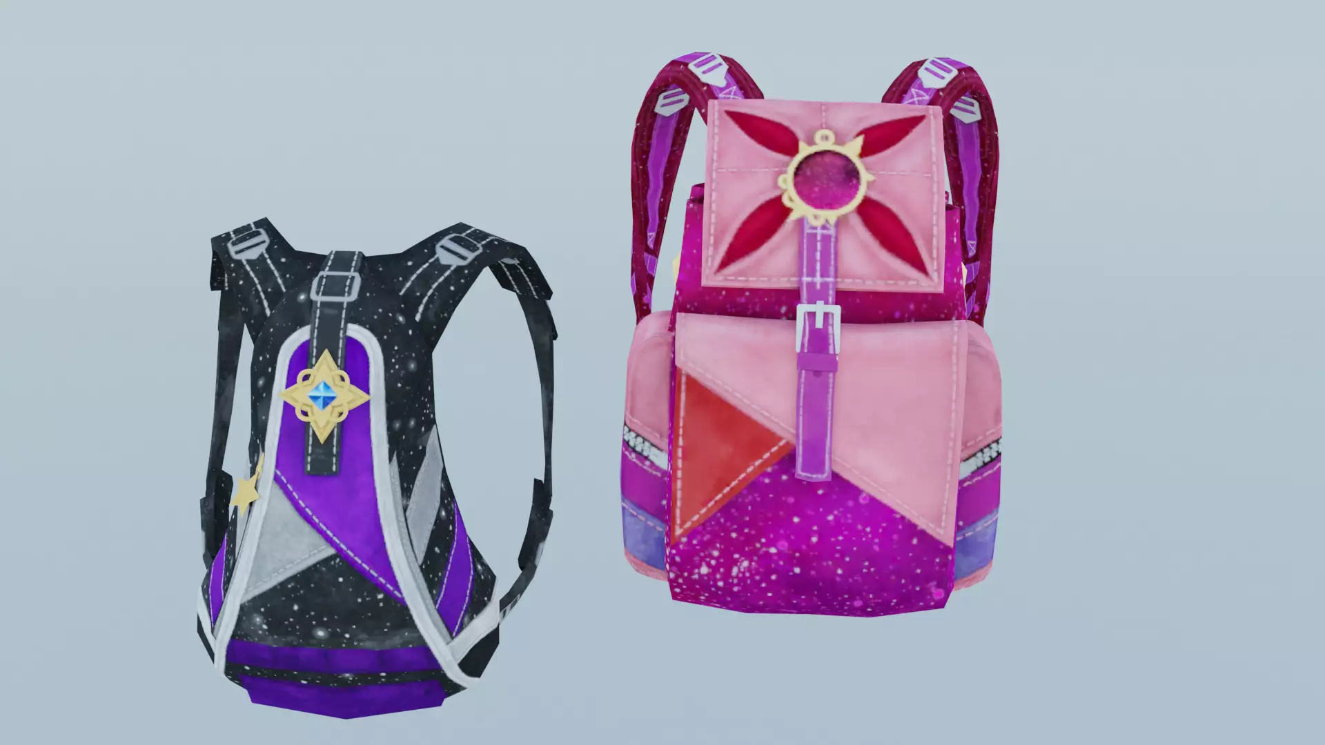 bag 2x name138 Backpack 3D model_0