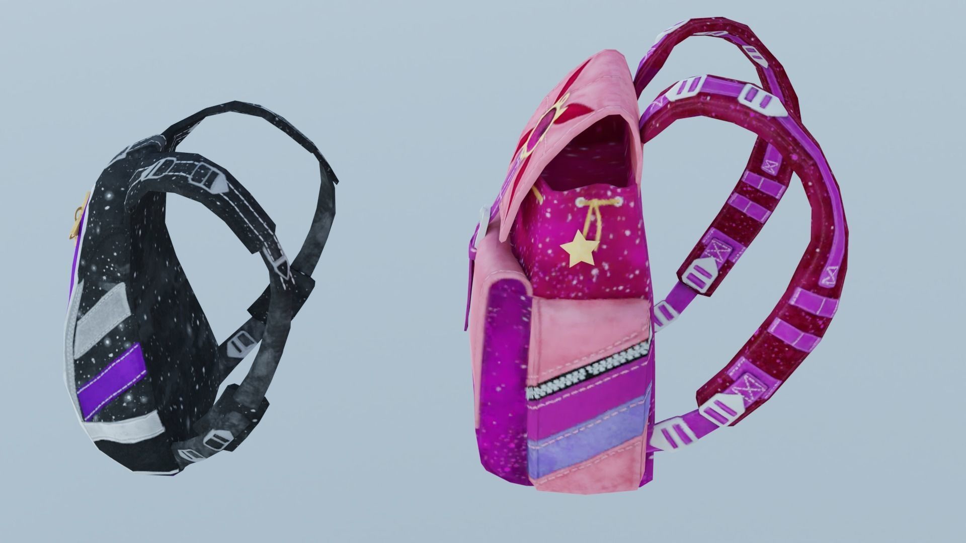 bag 2x name138 Backpack 3D model_4