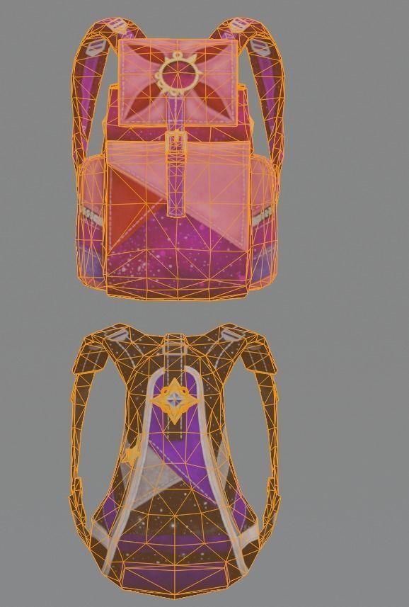 bag 2x name138 Backpack 3D model_9