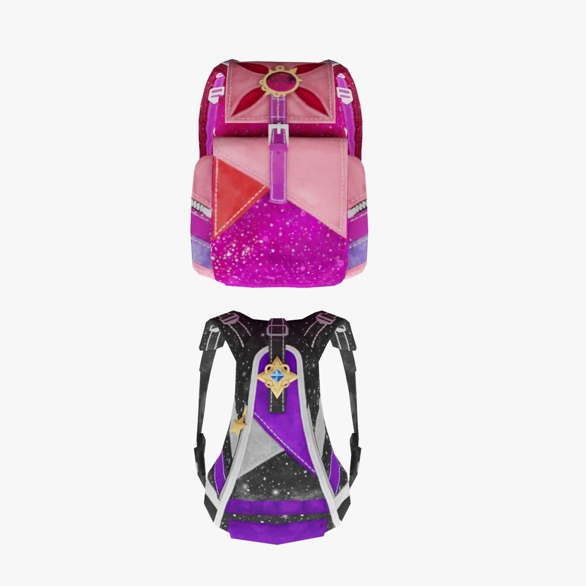 bag 2x name138 Backpack 3D model_1