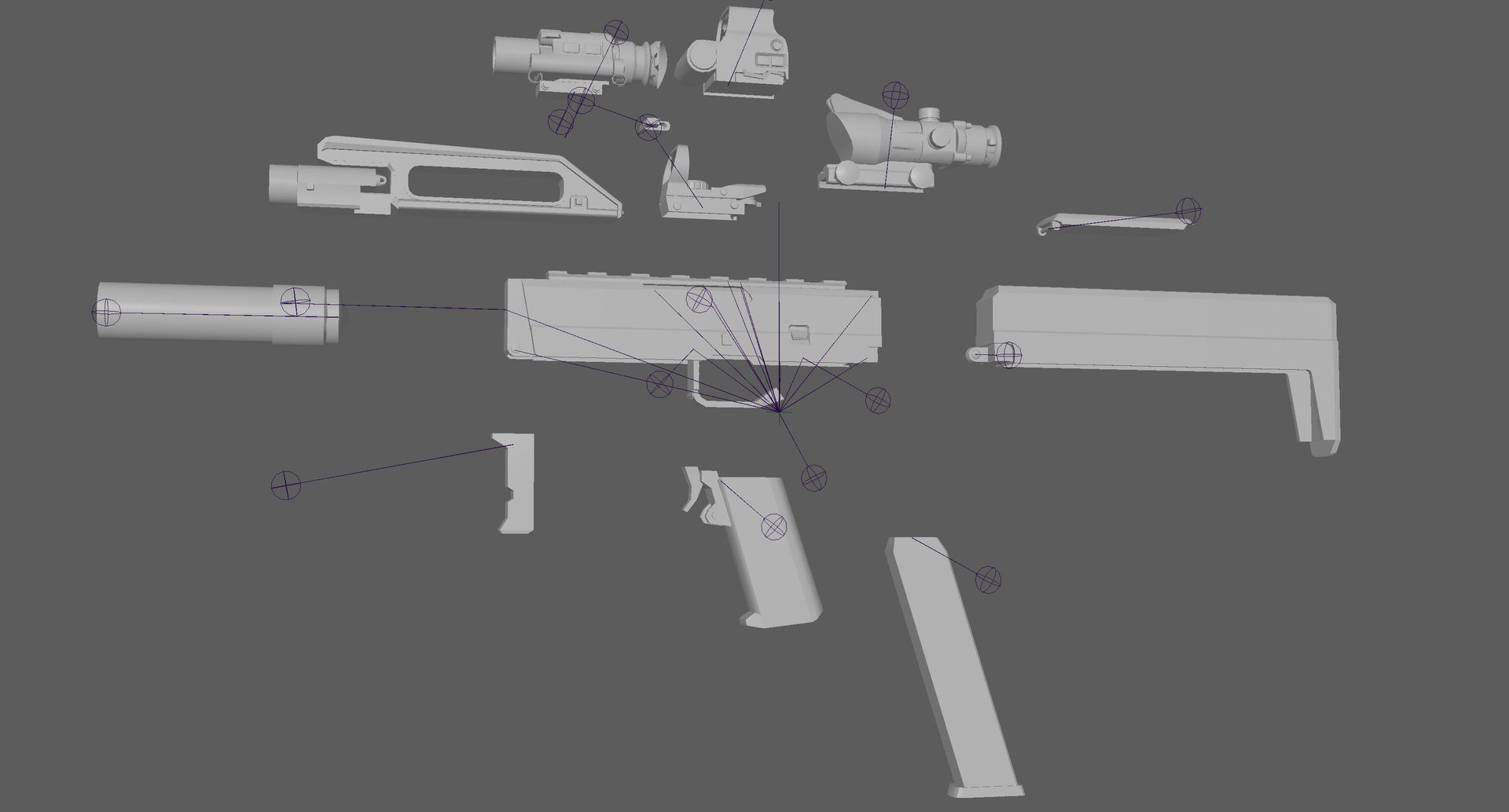 FMG 9 Rig Low-poly 3D model_16