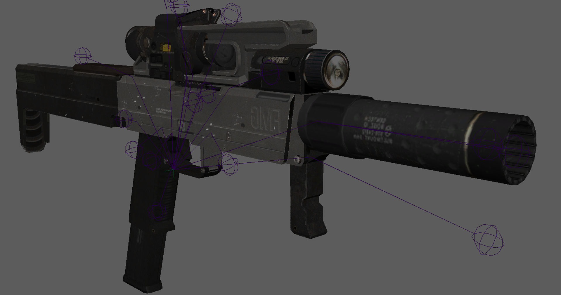 FMG 9 Rig Low-poly 3D model_15