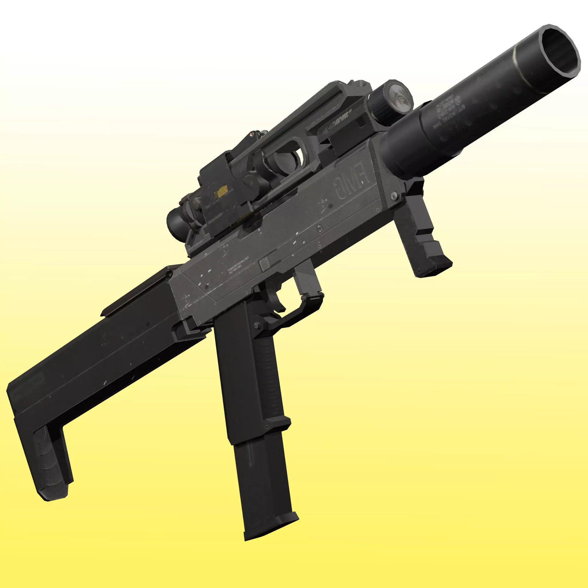 FMG 9 Rig Low-poly 3D model_0