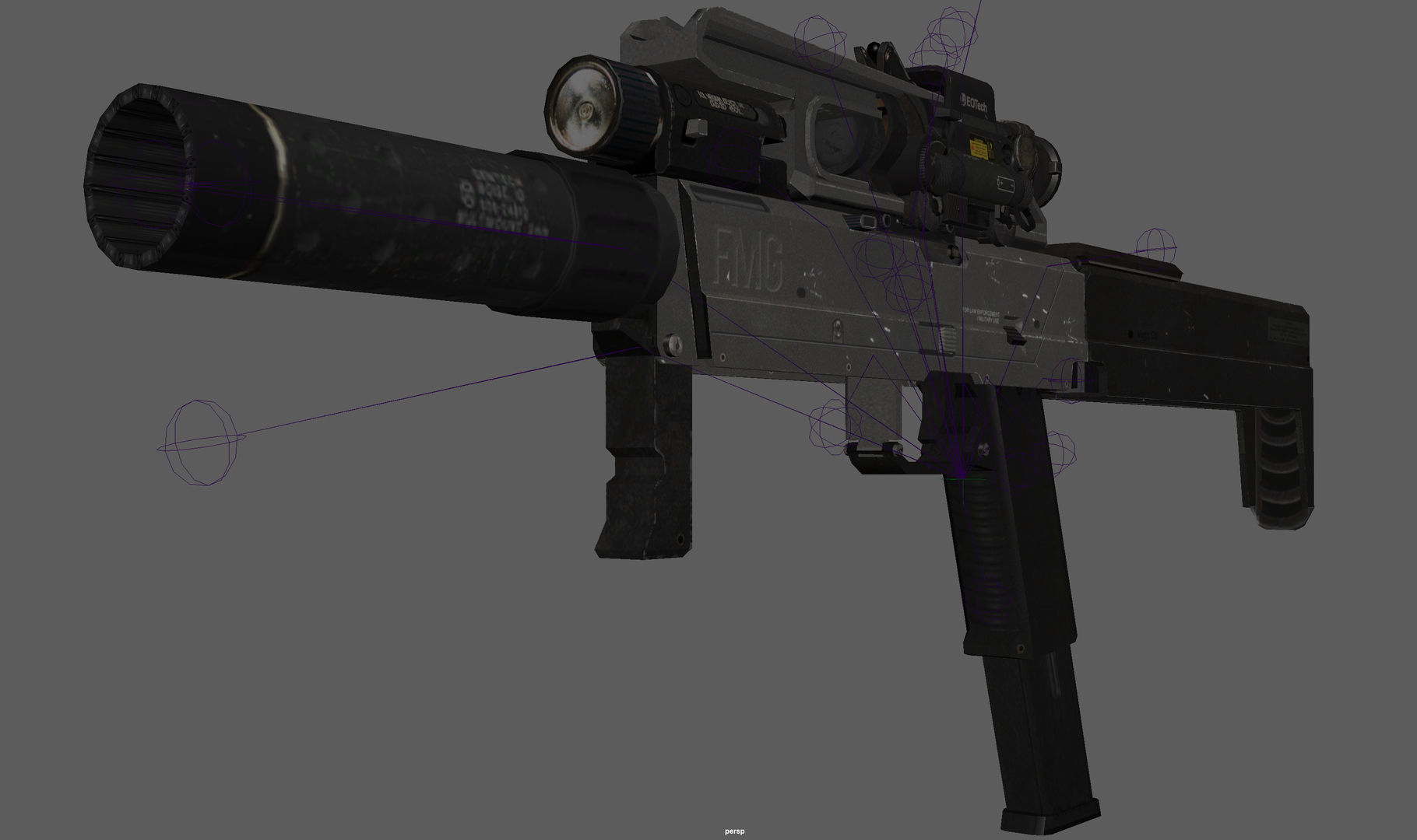 FMG 9 Rig Low-poly 3D model_5