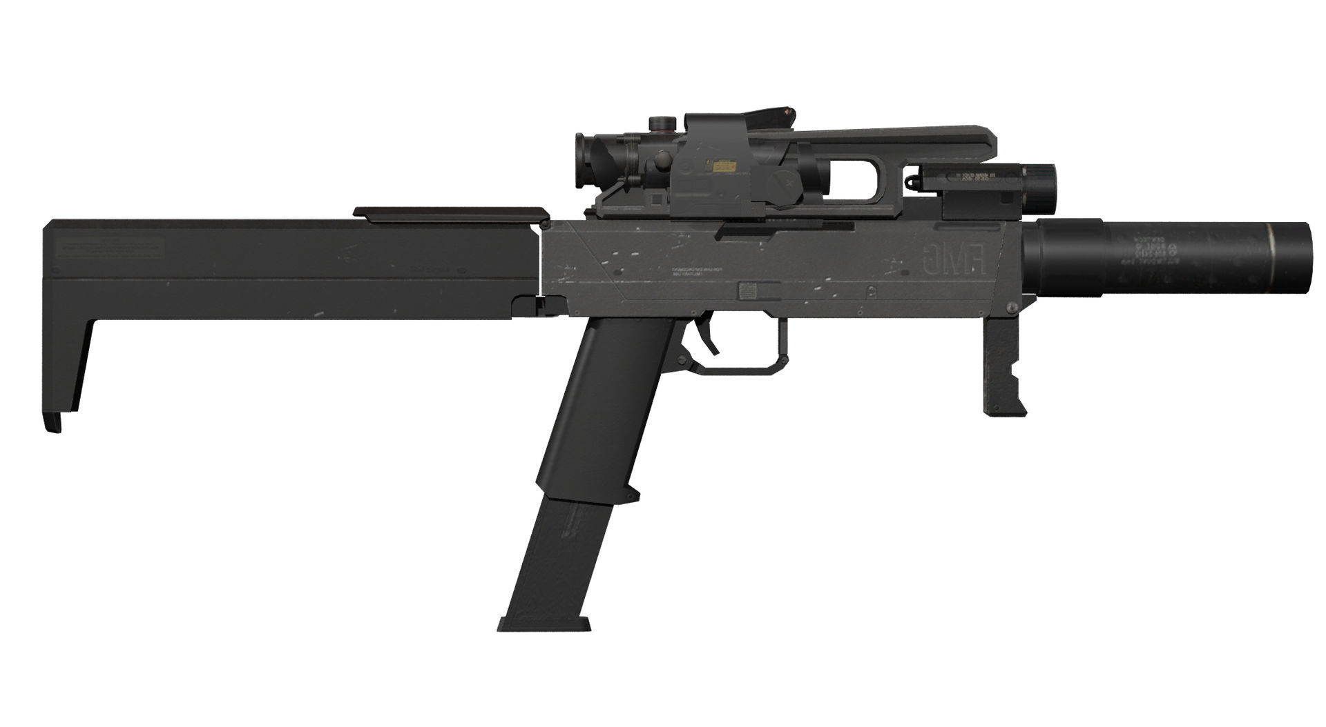 FMG 9 Rig Low-poly 3D model_6