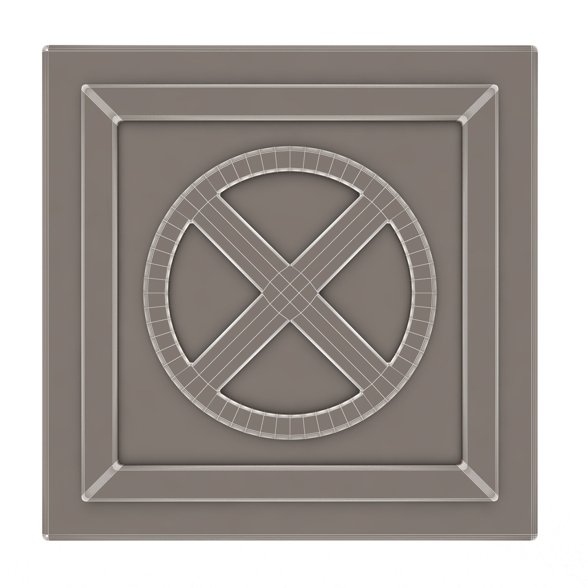 Warning Symbol Pilus Low-poly 3D model_6